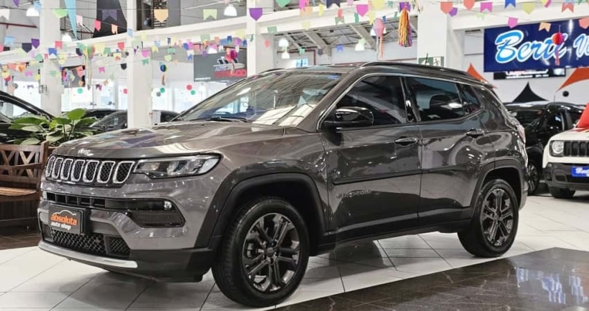 JEEP COMPASS LONGITUDE 1.3 TURBO T270 FLEX  AUTOMÁTICO 6M - 2022 - CINZA
