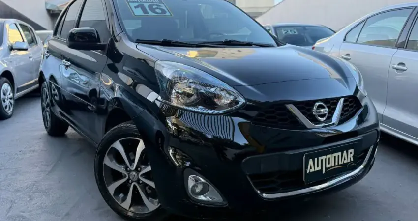Nissan March 1.6 SL completo 2016 km baixo