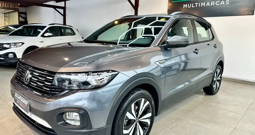 T Cross 1.0 Turbo Comfortline com kit da Highline, TFT e Teto Panorâmico 