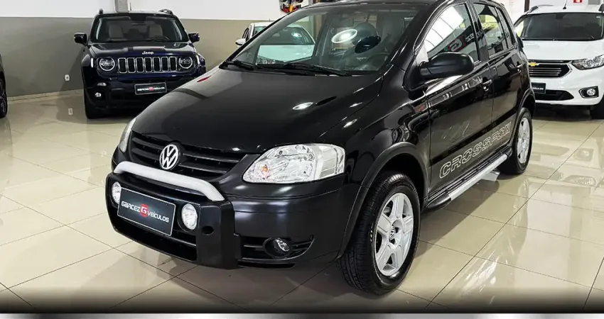 VOLKSWAGEN CROSSFOX 1.6 MI FLEX MANUAL COMPLETÍSSIMO COM COURO E PNEUS NOVOS