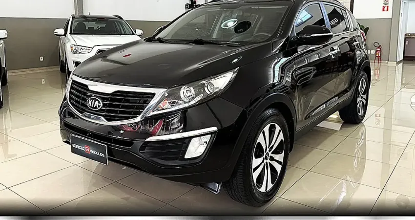 Kia motors sportage ex 2.0 flex automático pneus novos ar dual zona, bancos elétricos, chave presenc