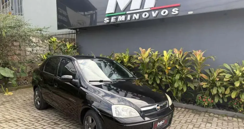 Chevrolet Corsa Sedan Corsa Sed. Premium 1.4 8V ECONOFLEX 4p  - Preta - 2008/2009