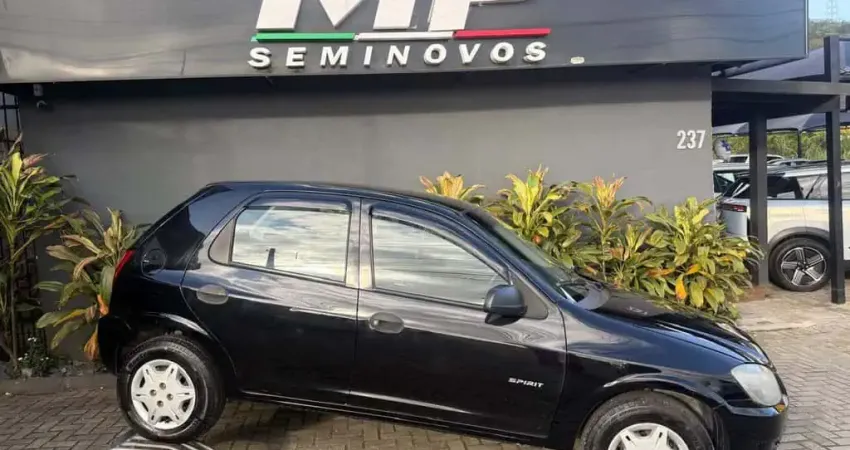 Chevrolet Celta Spirit/ LT 1.0 MPFI 8V FlexP. 5p  - Preta - 2009/2010