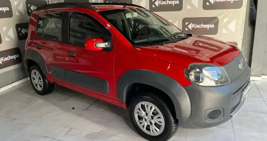Fiat Uno WAY 1.0 EVO Fire Flex 8V 5p  - Vermelha - 2011/2012