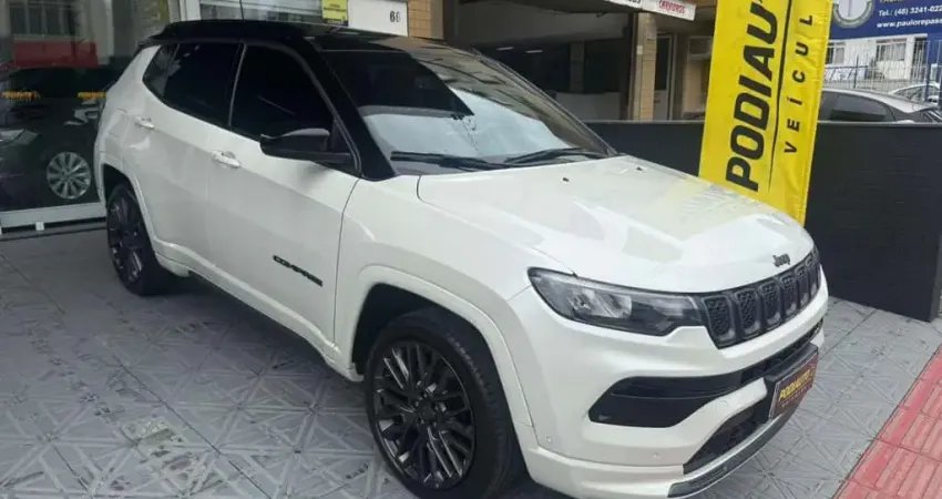 Jeep Compass S T270 1.3 TB Flex Aut TETO SOLAR   - Branca - 2022/2023
