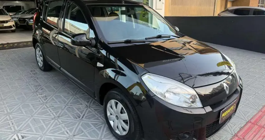 Renault Sandero Expression Hi-Flex 1.0 COMPLETO - Preta - 2012/2012