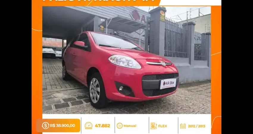 FIAT PALIO ATTRACTIV 1.4 2013 VERMELHO BAIXA KM