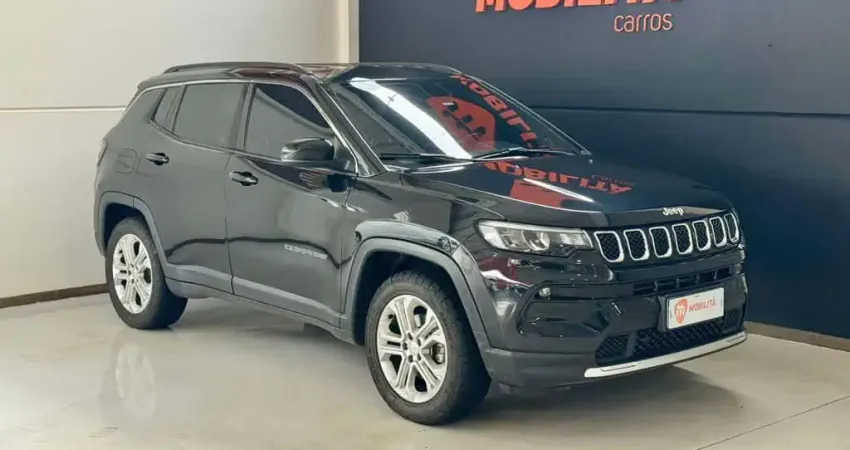 Jeep Compass LONG. T270 1.3 TB 4x2 Flex Aut.  - Preta - 2021/2022