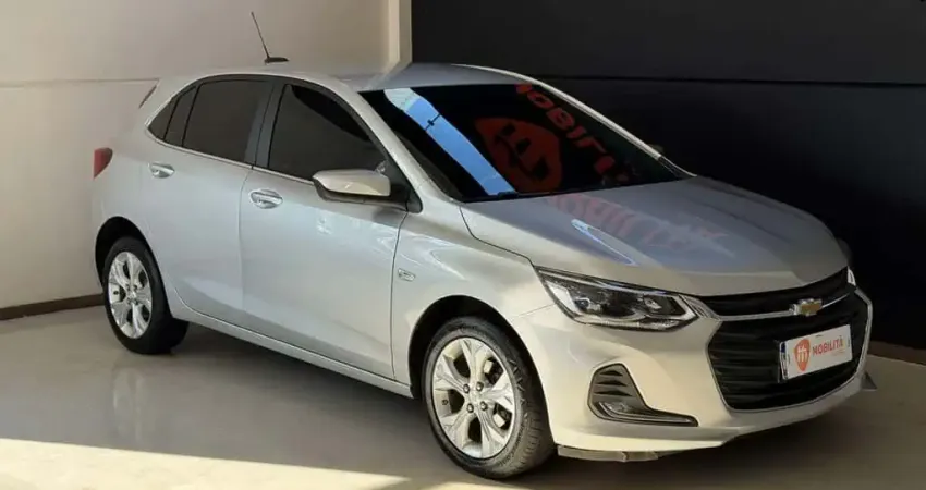 Chevrolet Onix HATCH PREM. 1.0 12V TB Flex 5p Aut.  - Prata - 2021/2022