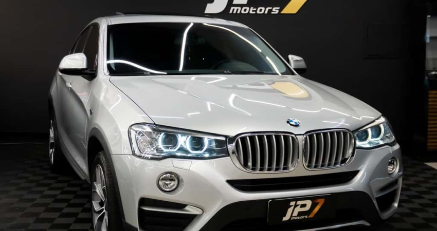 BMW X4 XDRIVE 28i X-Line 2.0 Turbo 245cv Aut  - Prata - 2017/2018