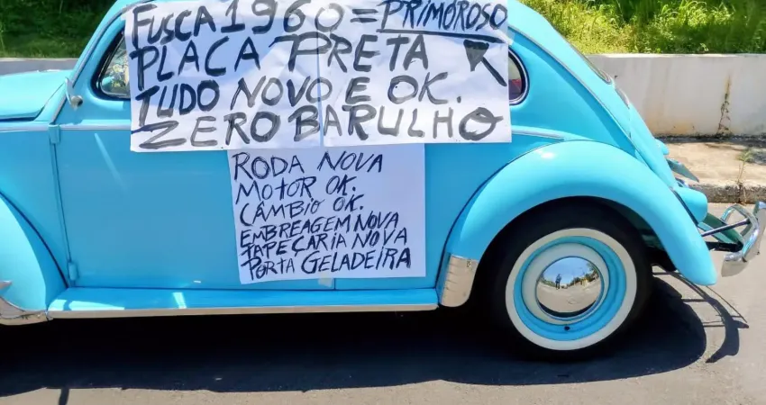 Fusca 1960 placa preta 