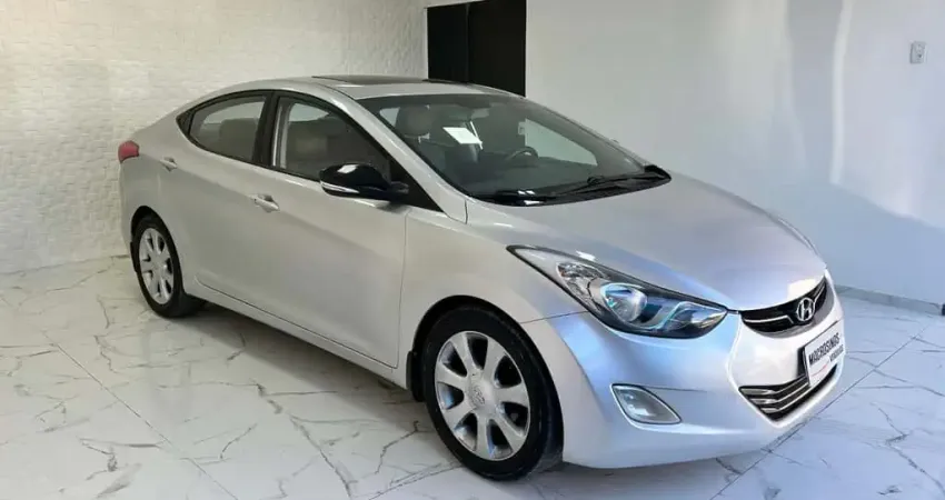 Hyundai Elantra GLS 1.8 Automático com teto solar - Prata - 2012/2013