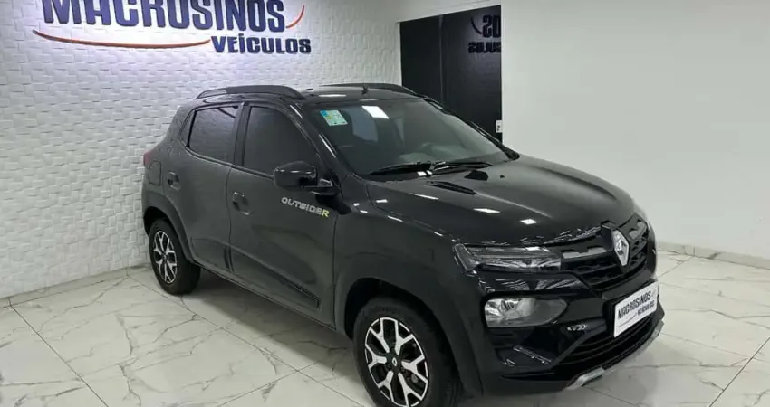 Renault Kwid OUTSIDER 1.0 Flex 5p Mec.  - Preta - 2023/2024