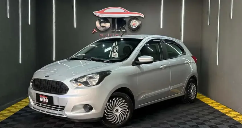 Ford KA 1.0 SE Plus Flex 5p  - Prata - 2017/2018