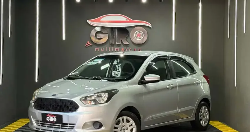 Ford KA 1.0 SE Plus Flex 5p  - Prata - 2017/2018