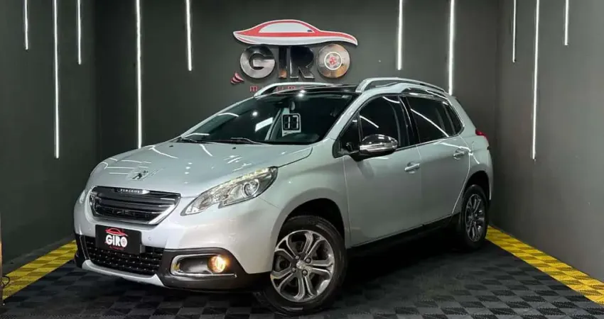 Peugeot 2008 Griffe 1.6 Turbo Flex 16V 5p Mec.  - Prata - 2016/2017