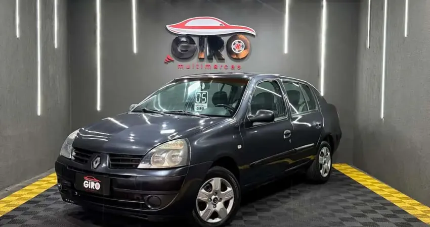 Renault Clio Sed. Authentique Hi-Flex 1.6 16V 4p  - Cinza - 2004/2005