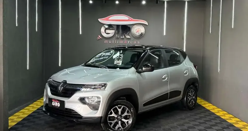 Renault Kwid Intense 1.0 Flex 12V 5p MeC - Prata - 2023/2024
