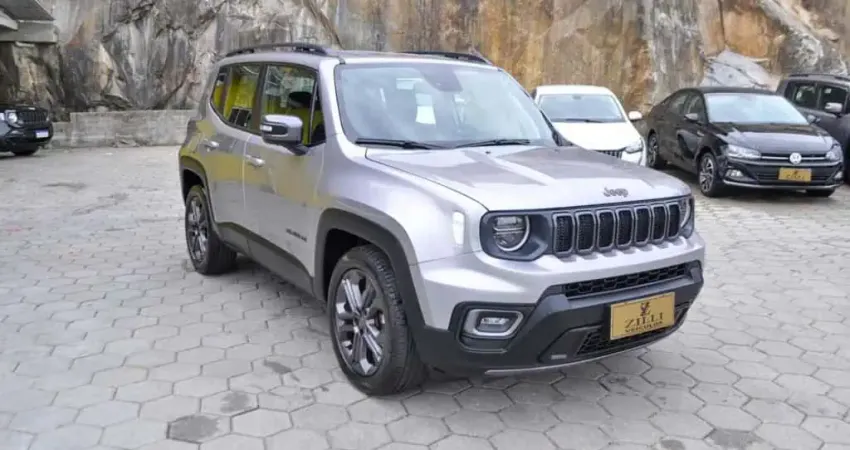 Jeep Renegade LONGITUDE T270 1.3 TURBO AT - Prata - 2023/2024