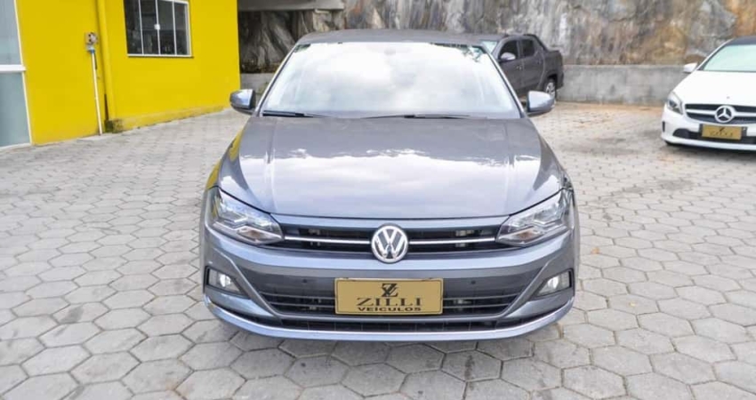 Volkswagen Polo HIGHLINE 200 TSI 1.0 AT - Cinza - 2019/2020