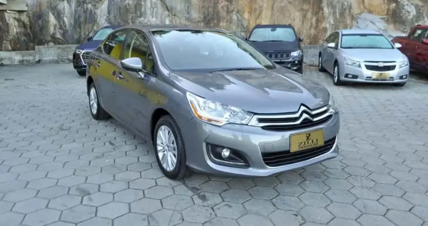 Citroën C4 Lounge ORIGINE 2.0 MT  - Cinza - 2014/2015