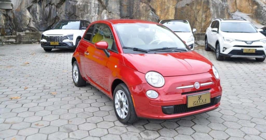 Fiat 500 1.4 CULT DUALOGIC - Vermelha - 2011/2012