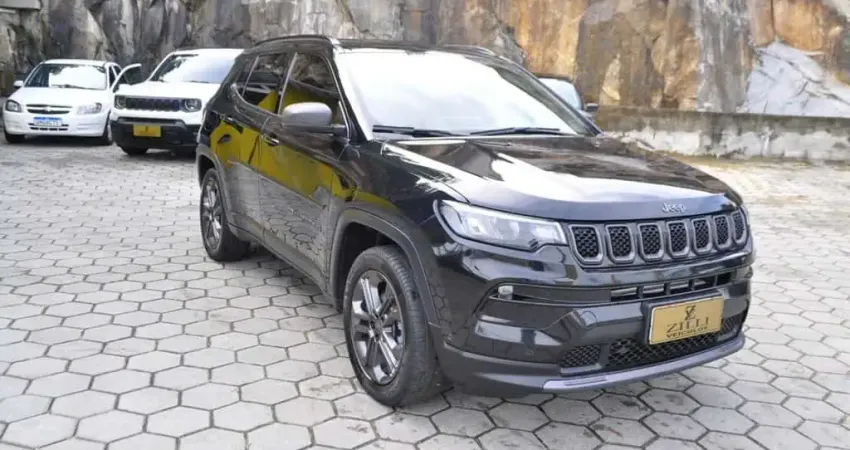 Jeep Compass LONGITUDE T270 1.3 TURBO AT - Preta - 2021/2022