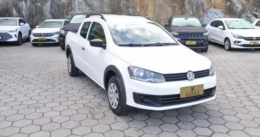Volkswagen Saveiro TRENDLINE CD 1.6 MT - Branca - 2015/2016