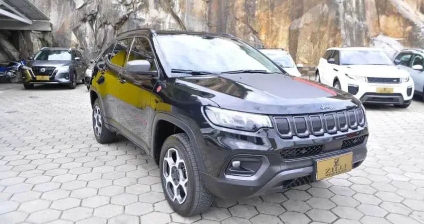 Jeep Compass TRAILHAWK T350 2.0 TURBO 4X4 AT - Preta - 2022/2022
