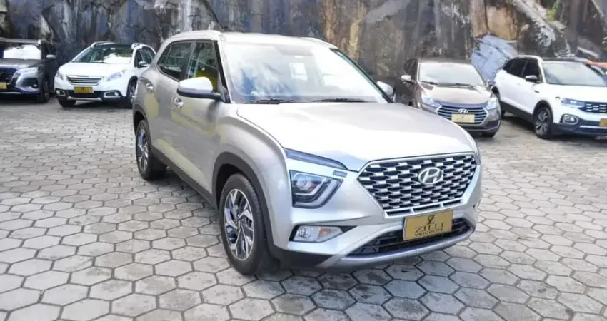 Hyundai Creta LIMITED 1.0 TURBO AT  - Prata - 2021/2022