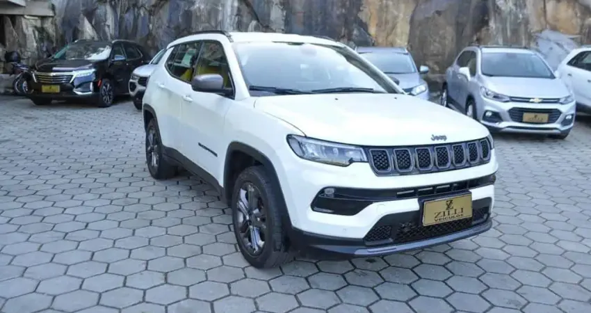 Jeep Compass LONGITUDE T270 80 ANOS 1.3 TURBO AT  - Branca - 2022/2022