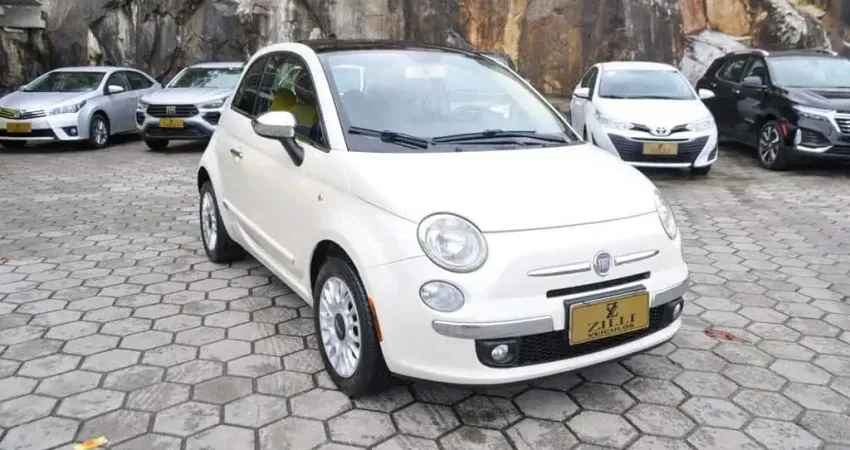 Fiat 500 LOUNGE AIR 1.4 AT  - Branca - 2011/2012
