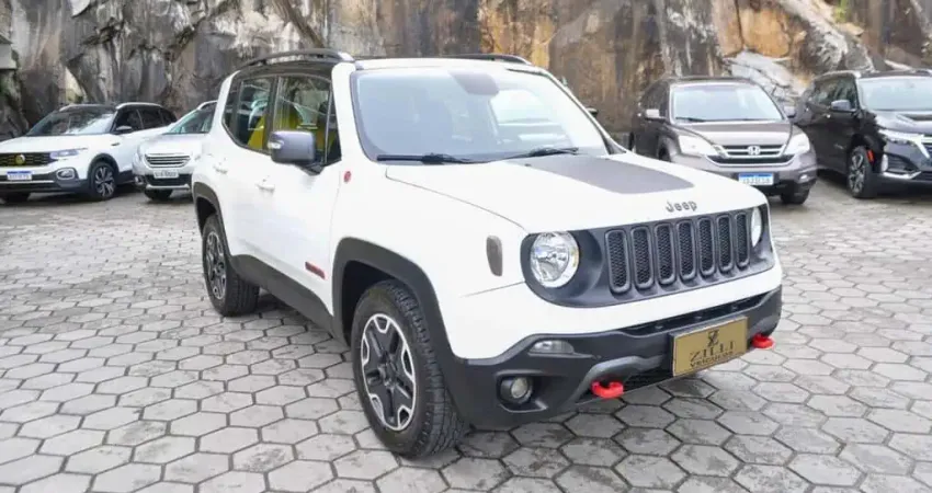 Jeep Renegade TRAILHAWK 2.0 TURBO 4X4 AT  - Branca - 2015/2016