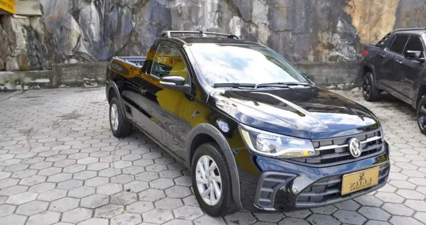 Volkswagen Saveiro TRENDLINE 1.6 CS  - Preta - 2024/2025