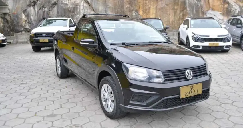 Volkswagen Saveiro TRENDLINE 1.6 CS - Preta - 2019/2020