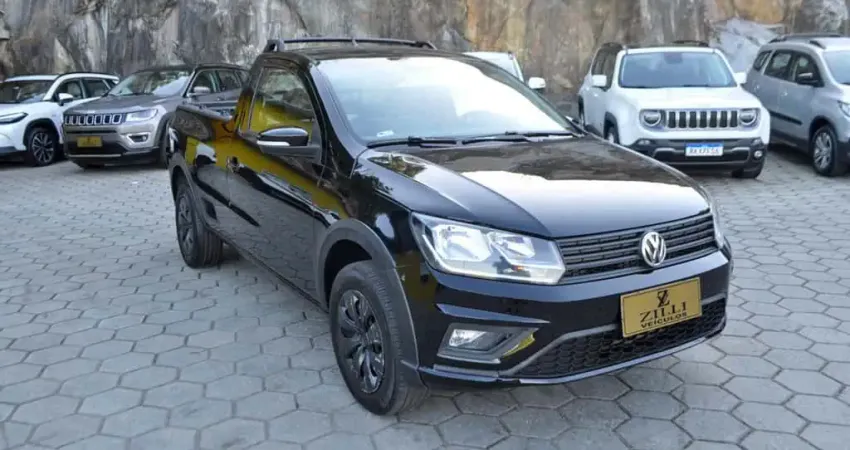 Volkswagen Saveiro TRENDLINE 1.6 CS - Preta - 2019/2020