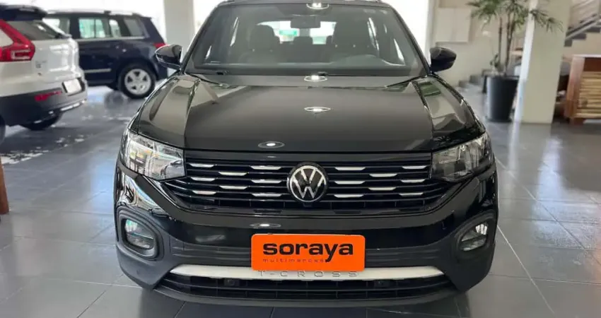 Volkswagen T-Cross Comfor. 200 TSI 1.0 Flex 5p Aut.  - Preta - 2022/2023