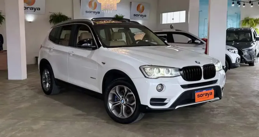 BMW X3 XDRIVE 20i 2.0/X-Line Bi-TB Flex Aut.  - Branca - 2014/2015