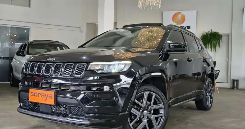 Jeep Compass S T270 1.3 TB 4x2 Flex Aut.  - Preta - 2024/2025