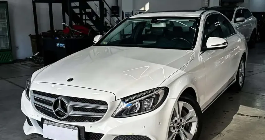 Mercedes-Benz C-250 Avantgarde 2.0 TB 211cv Aut.  - Branca - 2017/2017