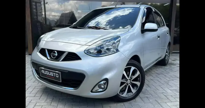 Nissan March SL 1.6 16V Flex Fuel 5p  - Prata - 2014/2015