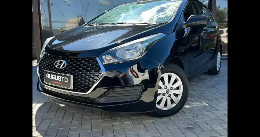 Hyundai HB20 Unique 1.0 Flex 12V Mec.  - Preta - 2018/2019