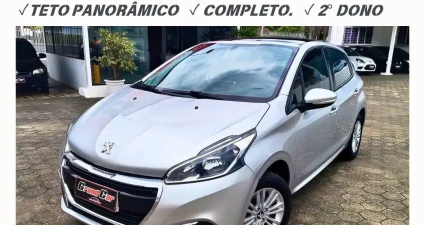 NOVÍSSIMO PEUGEOT 208 ALLURE 1.2 2018 COM TETO PANORÂMICO SUPER COMPLETO