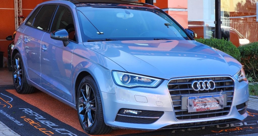  AUDI A3 SPORTBACK 1.8 TFSI 2014/2015 – LUXO, PERFORMANCE E DESIGN ALEMÃO! 