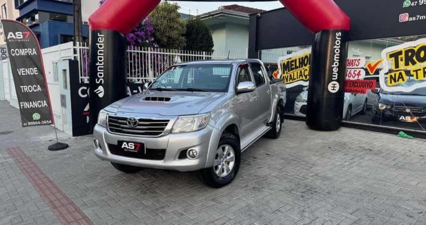 Toyota Hilux CD SRV D4-D 4x4 3.0 TDI Diesel Aut  - Prata - 2014/2015