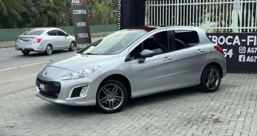 Peugeot 308 Feline/Griffe 1.6 Turbo 16V 5p Aut.  - Prata - 2013/2014