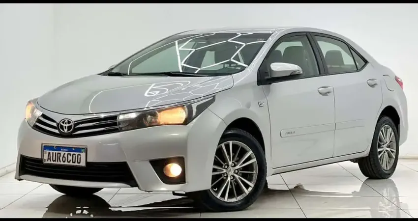 COROLLA XEI 2.0 FLEX AUTOMÁTICO 2015 COMPLETO COM CHAVE RESERVA E MANUAL E DO PREOPRIETÁRIO.