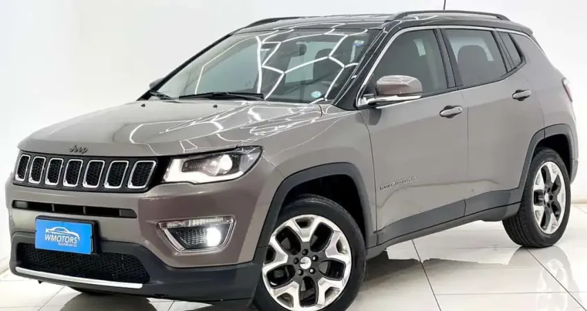 JEEP COMPASS LIMITED F 2018 AUTOMÁTICA COMPLETA COM MANUAL E CHAVE RESERVA