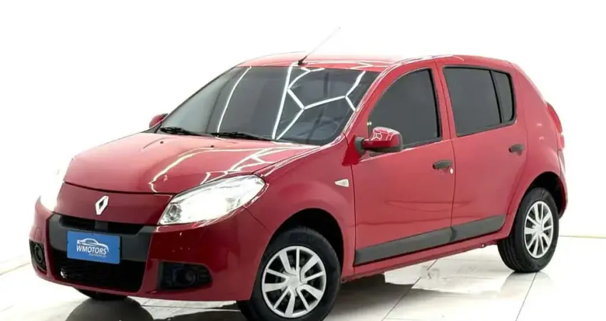 SANDERO EXPRESSION 1.0 FLEX 4P 2012 COMPLETO BAIXO KM COM AR CONDICIONADO