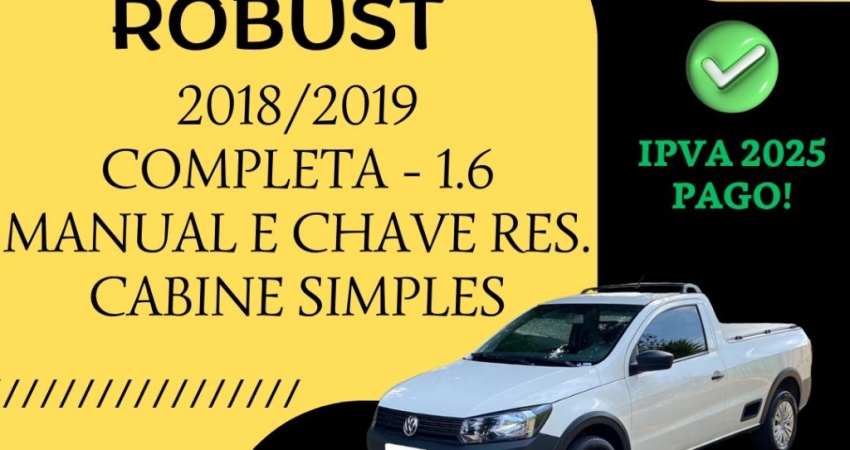SAVEIRO ROBUST 1.6 COMPLETA 2018/2019
